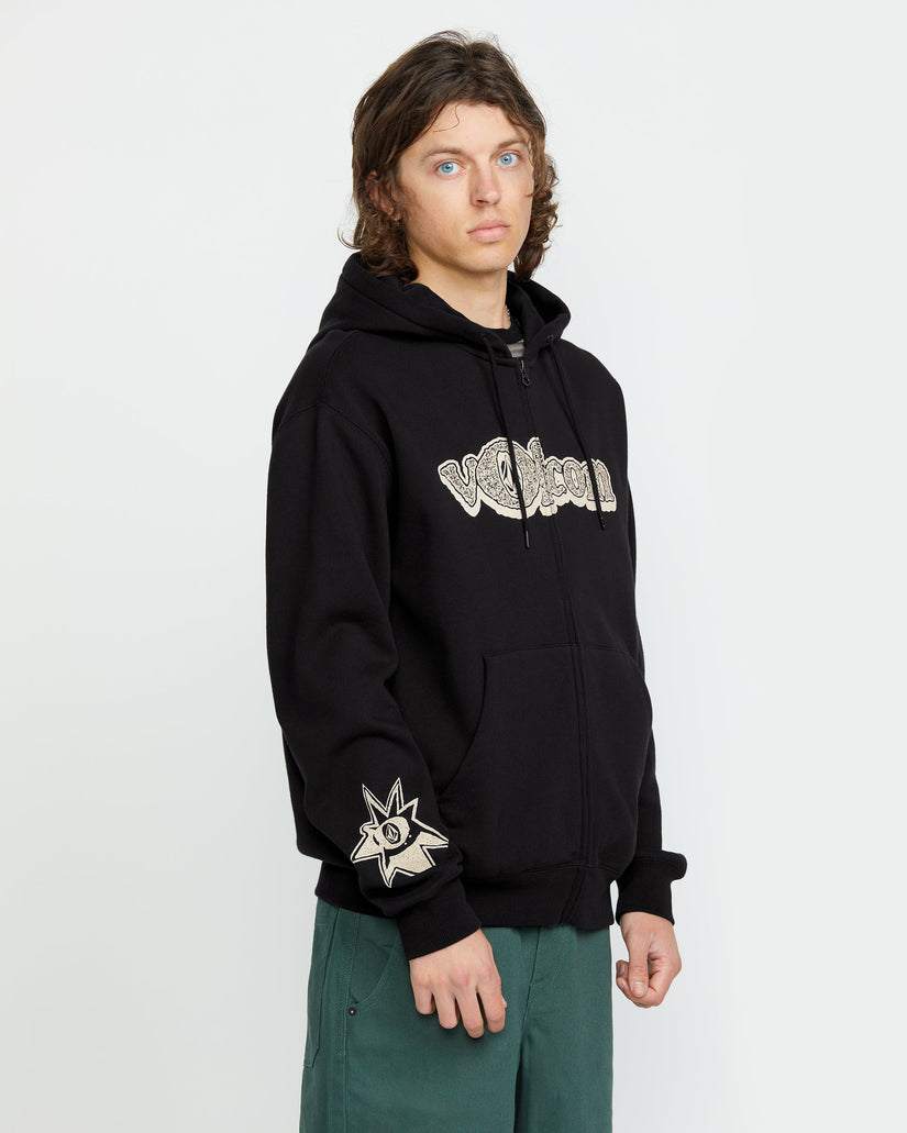 Volcom Ent Full Zip Hoodie - BLACK