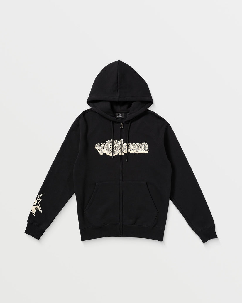 Volcom Ent Full Zip Hoodie - BLACK