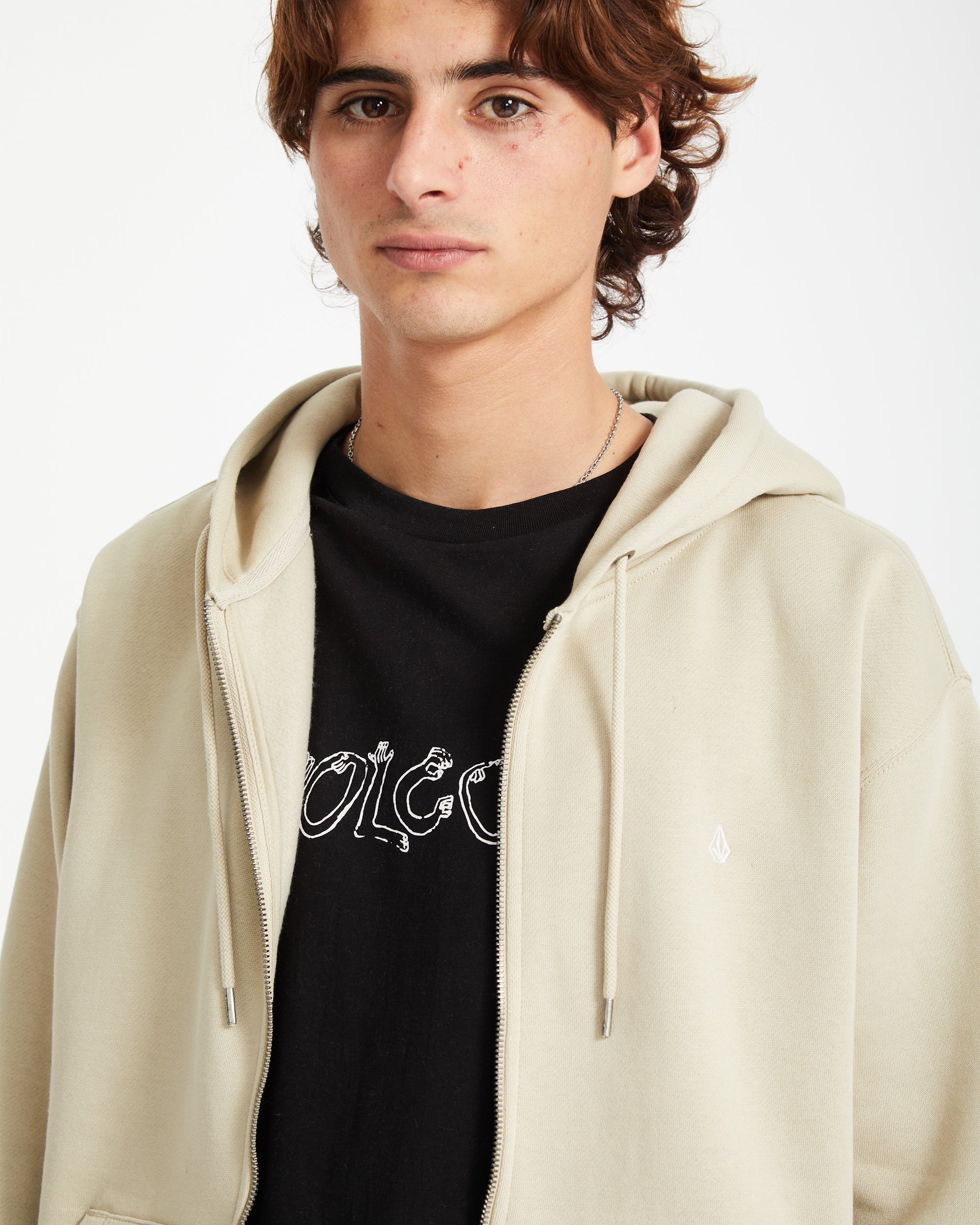 【試着のみ】STONE  FULL ZIP SWEATSHIRT Ｌ STONE ISLAND FULL ZIP HOODED SWEATSHIRT - X Clothing