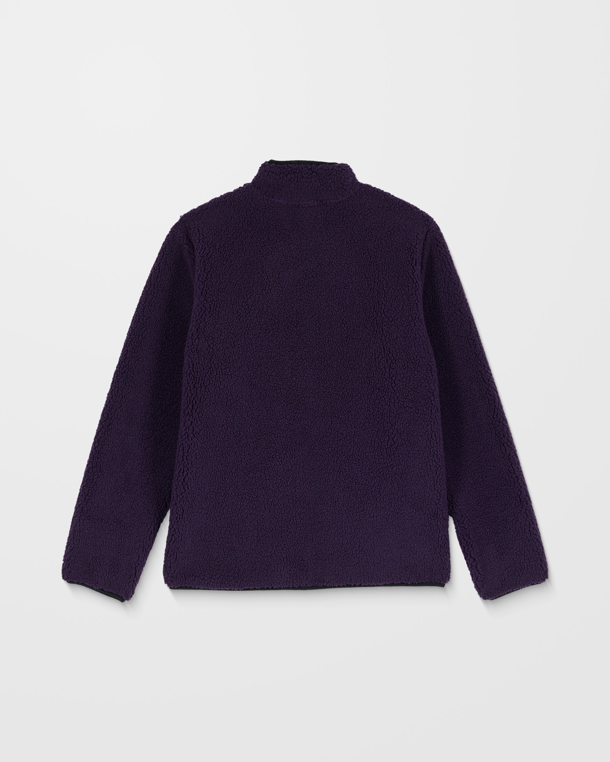 Muzzer Fuzzar Zip Sherpa Sweatshirt - Dark Purple - Men - Volcom