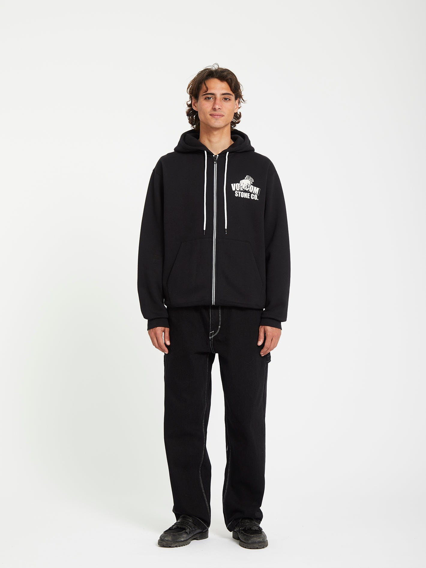 Watanite Zip Hoodie - Black - Men - Volcom UK – Volcom United Kingdom