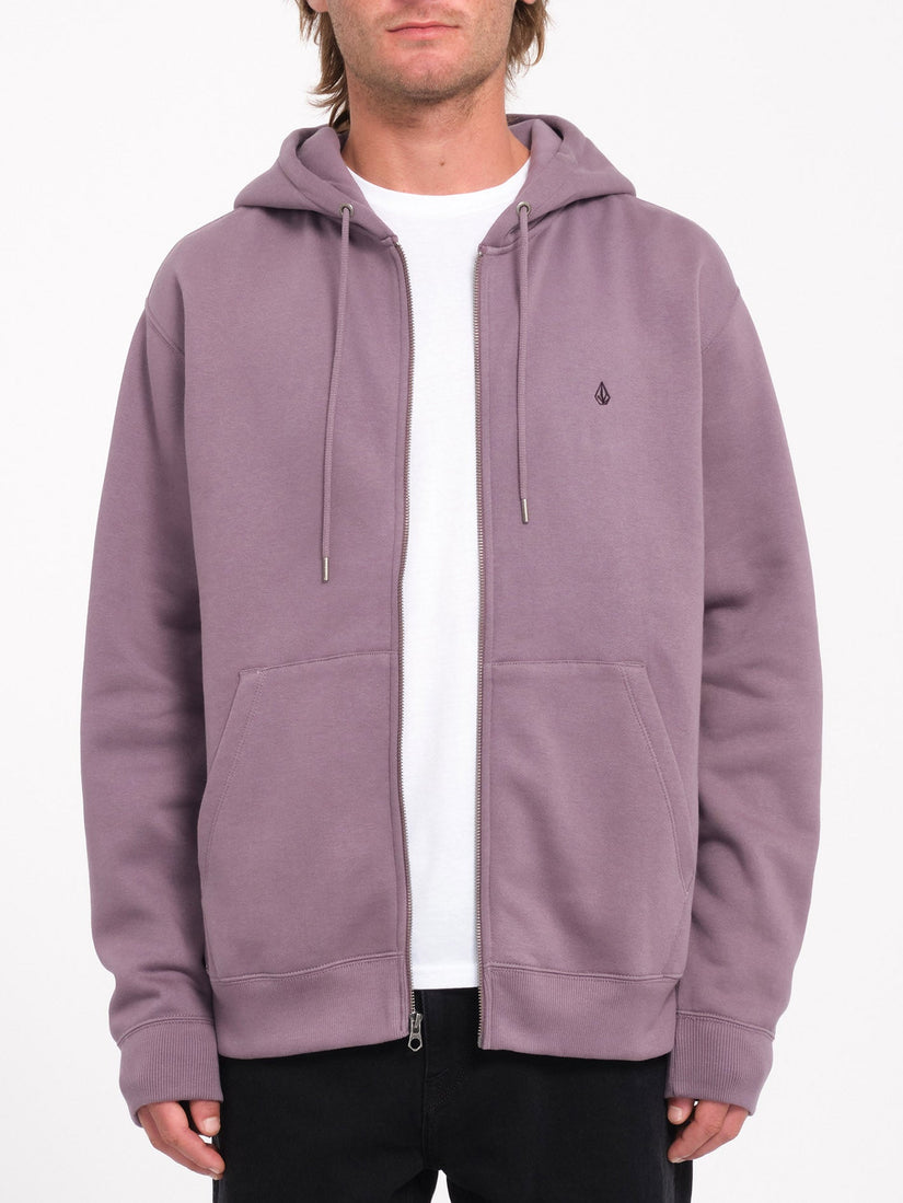 Single Stone Zip Hoodie - Vintage Violet
