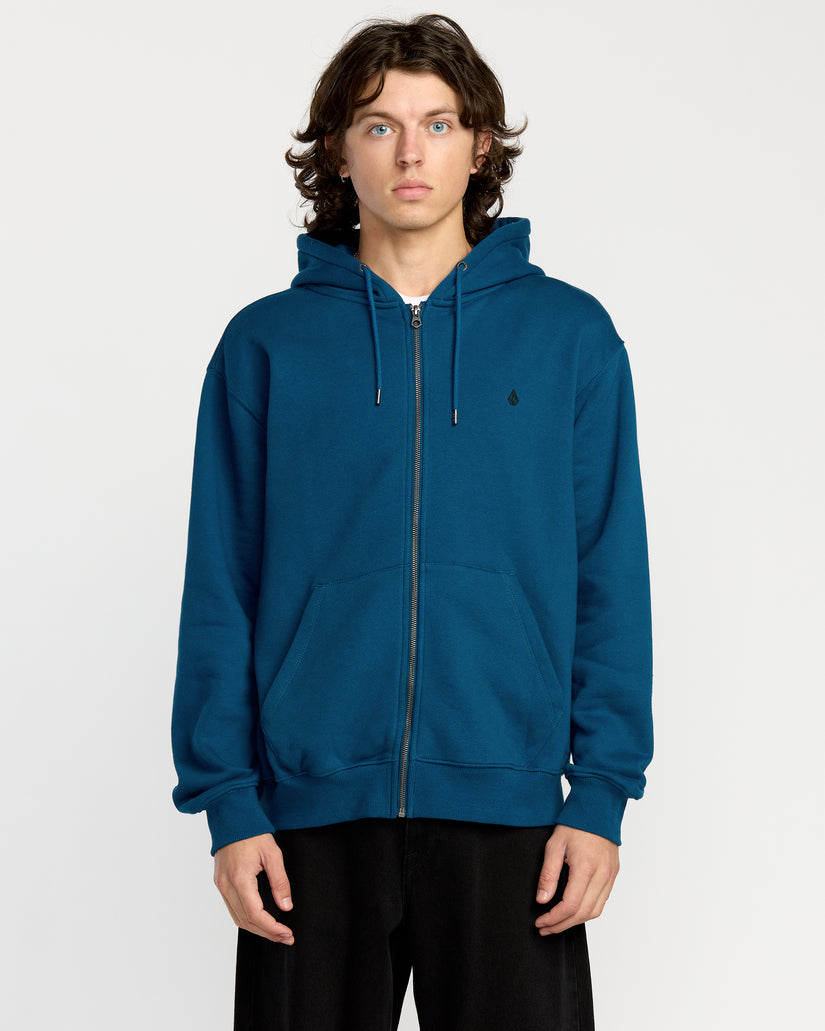 Single Stone Zip Hoodie - Cosmic Blue