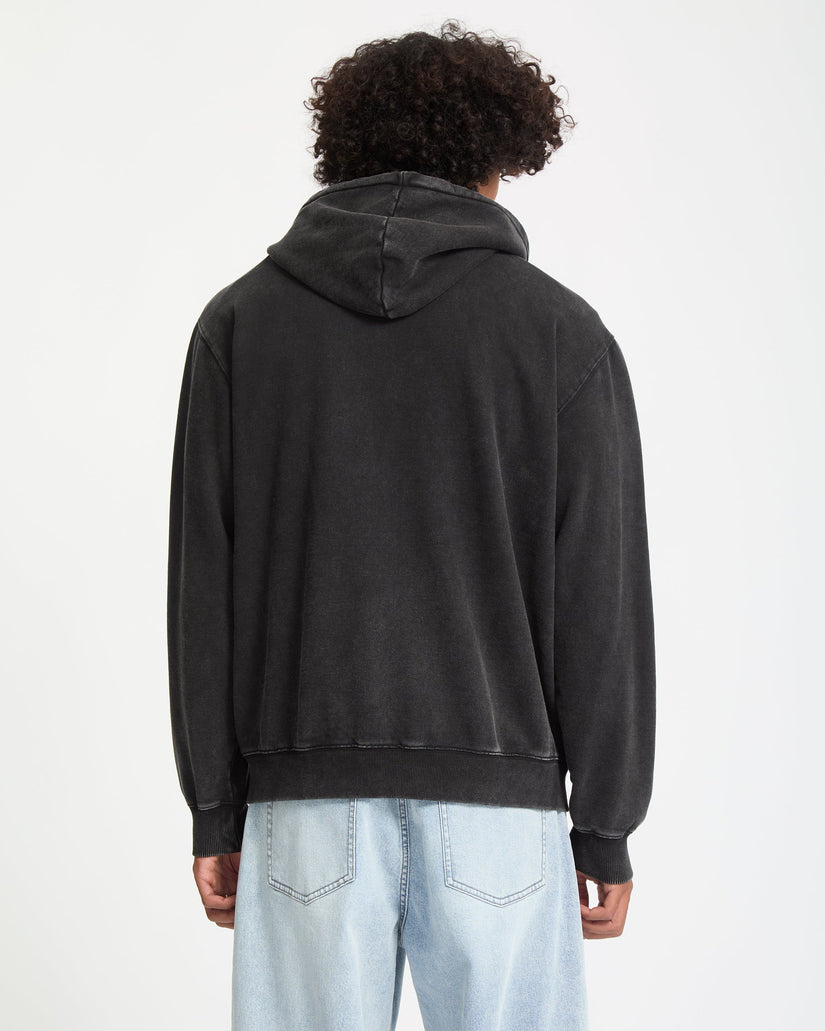Studder Zip Hoodie - Black