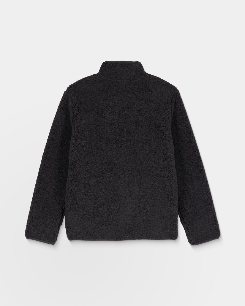 Storm Stone Zip Sherpa Jacket - Asphalt Black