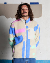 Carrau Fuzzar Zip Sherpa Jacket - Multi