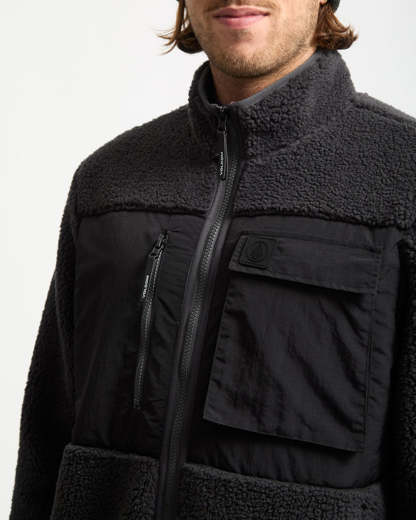 Storm Stone Zip Sweatshirt - Asphalt Black