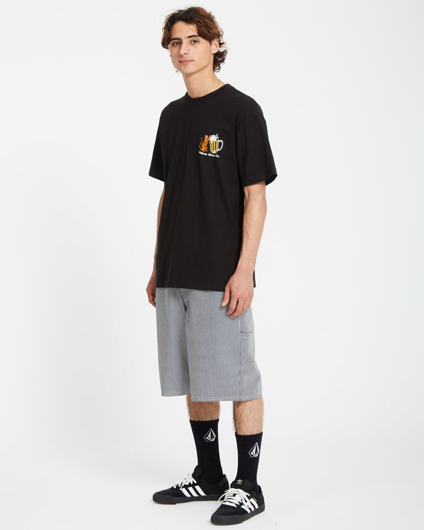 Curious Cat T-shirt - BLACK
