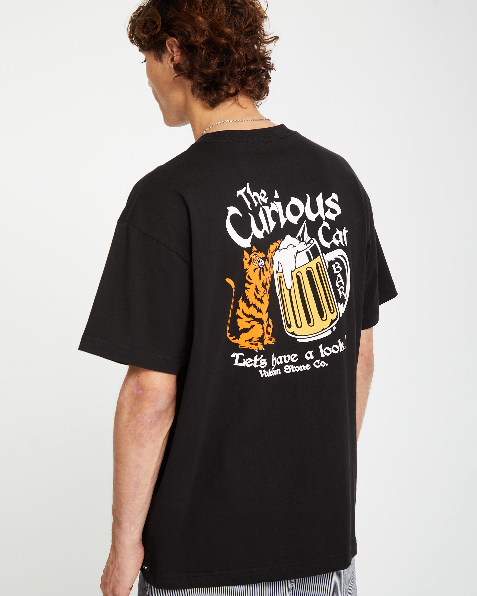 Curious ヴィンテージ ［BLACK CAT MOTOR OIL］Tシャツ Cat T-shirt 