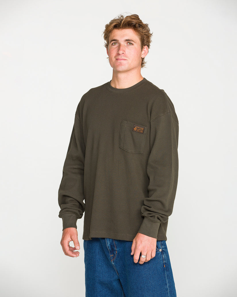 Overtime Thermal T-Shirt - Rinsed Black