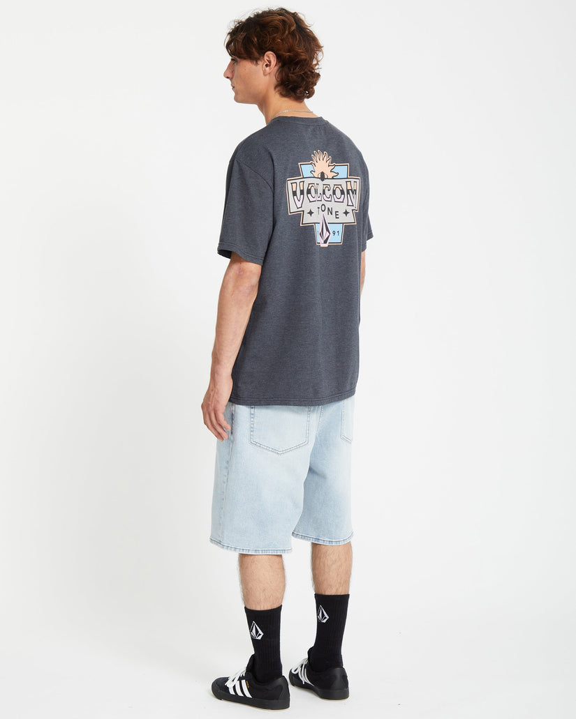 Sure Thing T-shirt - HEATHER BLACK