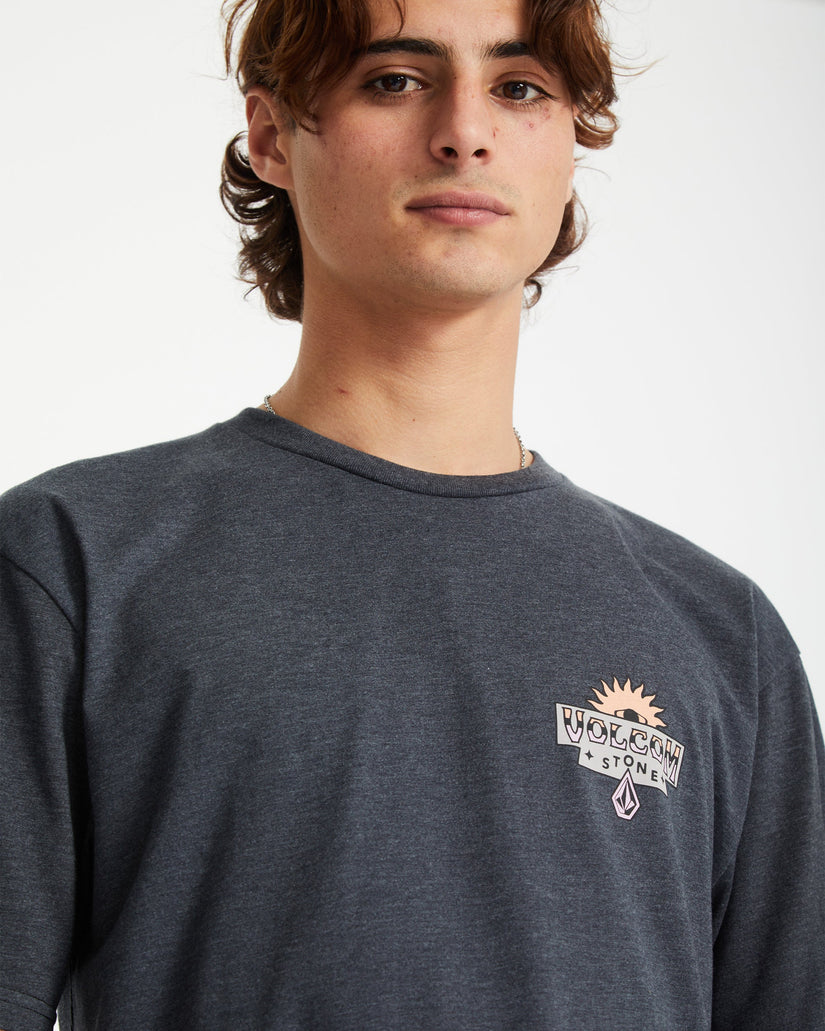 Sure Thing T-shirt - HEATHER BLACK