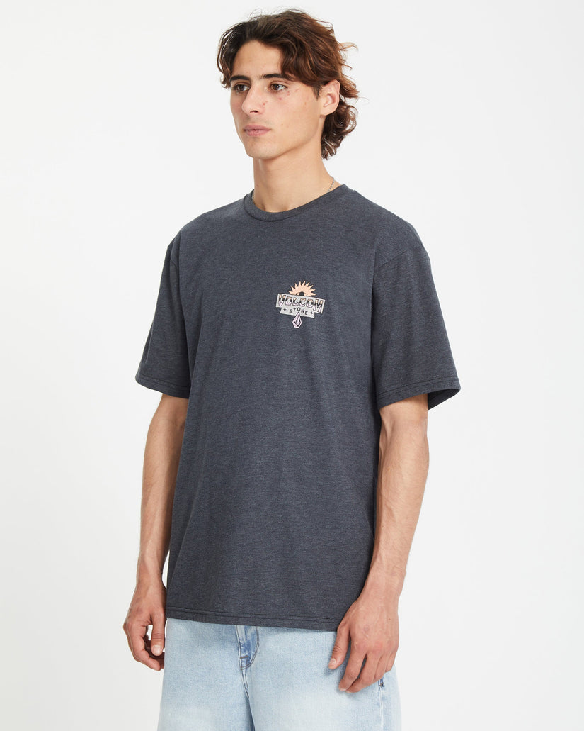 Sure Thing T-shirt - HEATHER BLACK
