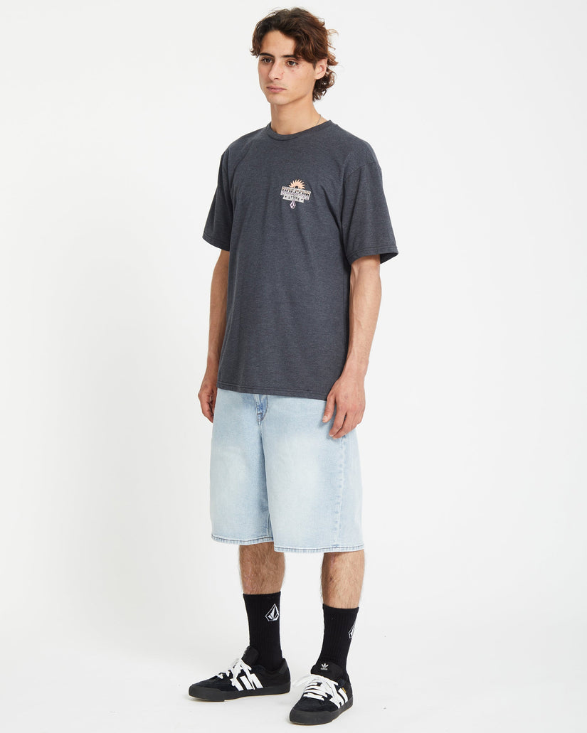 Sure Thing T-shirt - HEATHER BLACK