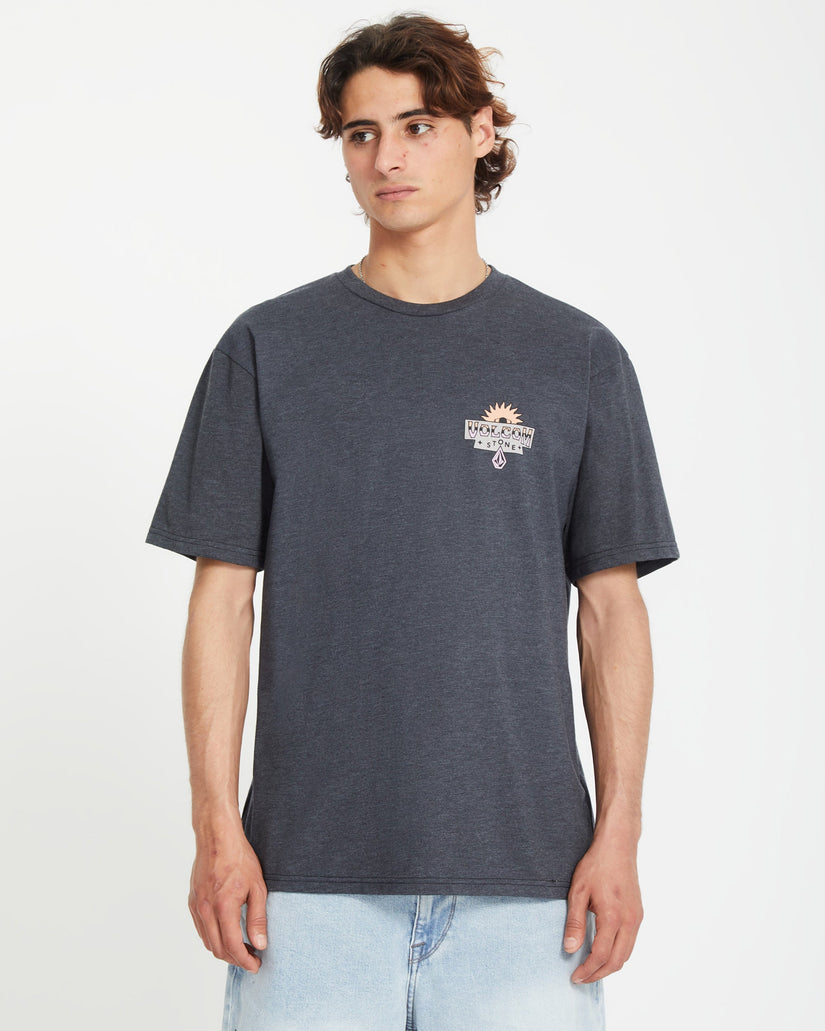 Sure Thing T-shirt - HEATHER BLACK