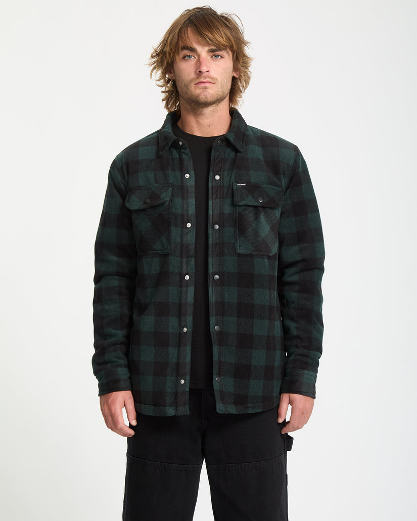 Bowered Fleece Over-Shirt - Scarab