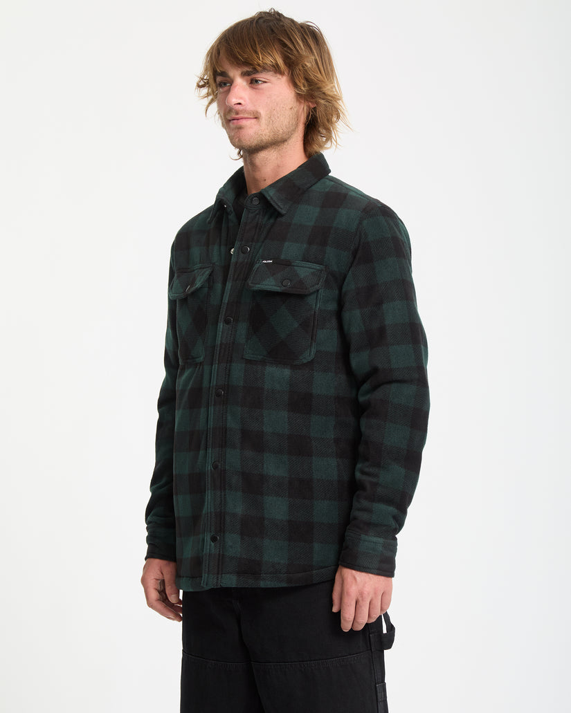 Bowered Fleece Over-Shirt - Scarab
