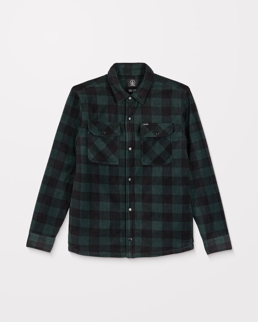 Bowered Fleece Over-Shirt - Scarab
