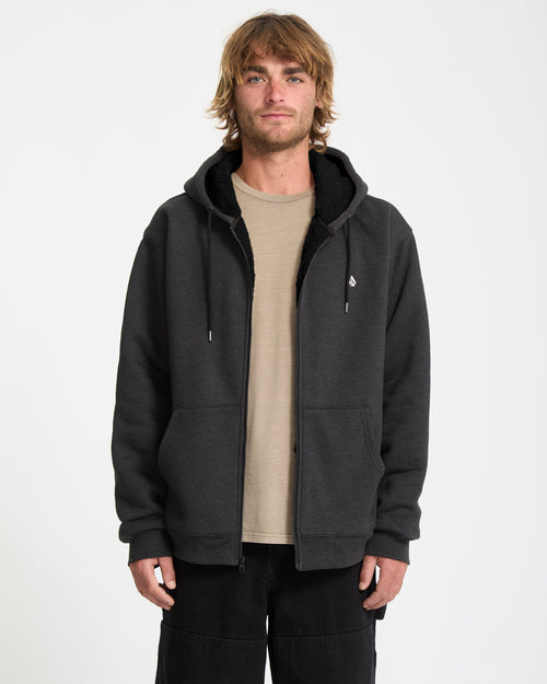Single Stone Lined Zip Hoodie