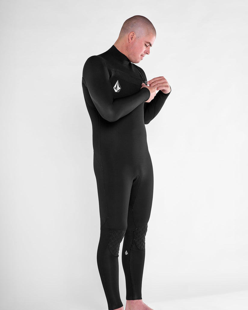 Modulator 4/3Mm Chest Zip Full Wetsuit - Black
