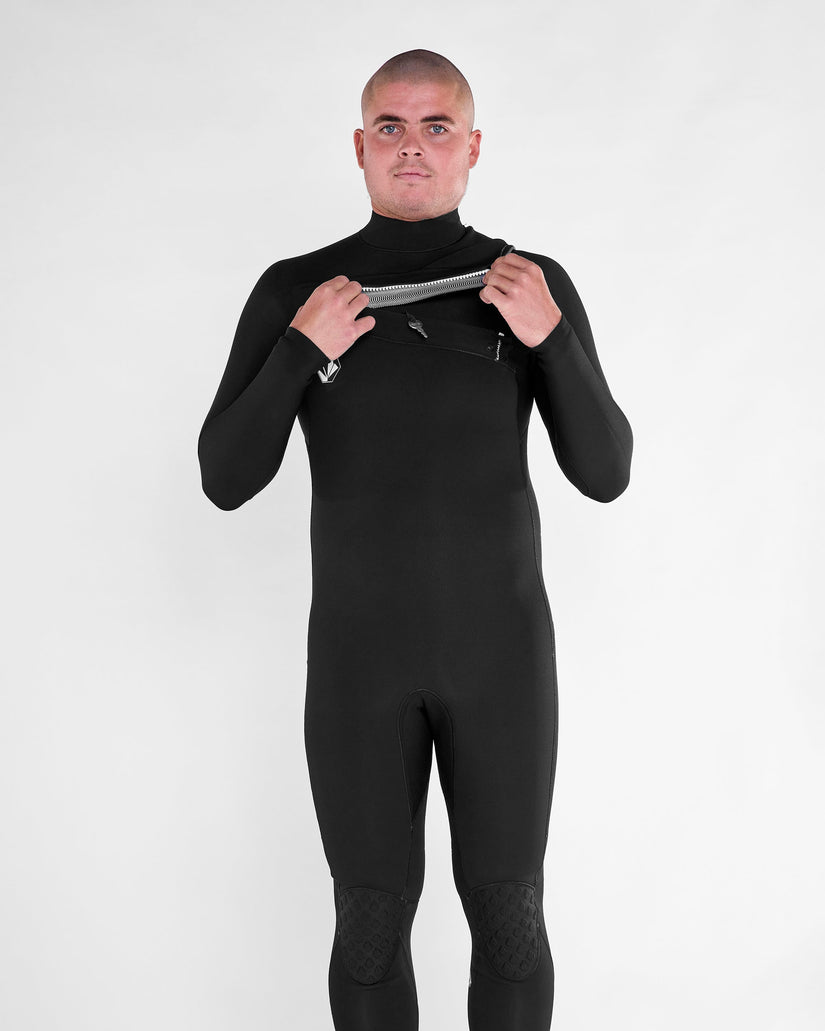 Modulator 4/3Mm Chest Zip Full Wetsuit - Black