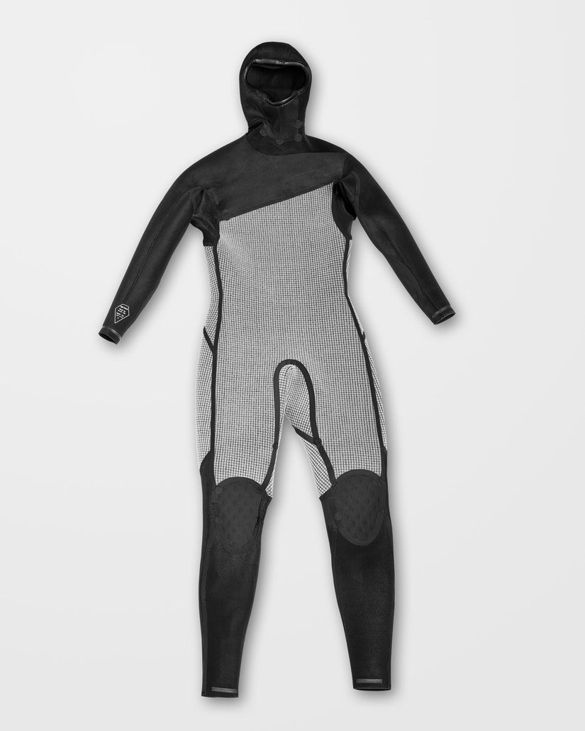 Modulator 4/3Mm Hooded Chest Zip Wetsuit - Black