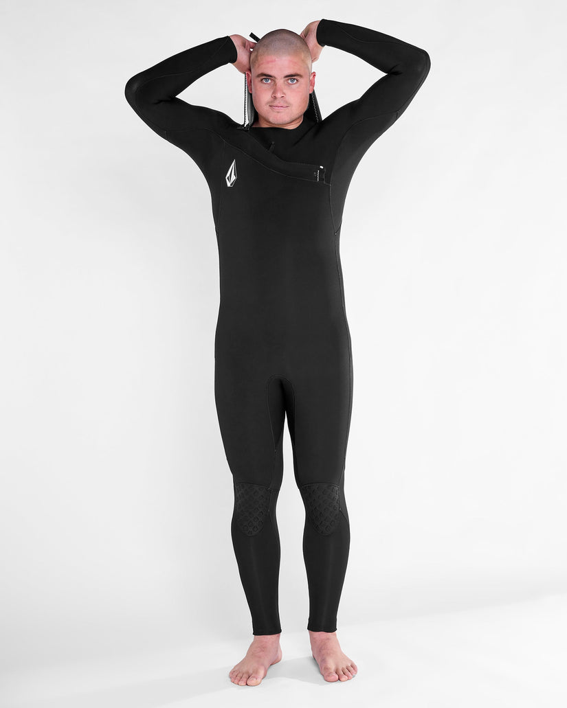 Modulator 4/3Mm Hooded Chest Zip Wetsuit - Black