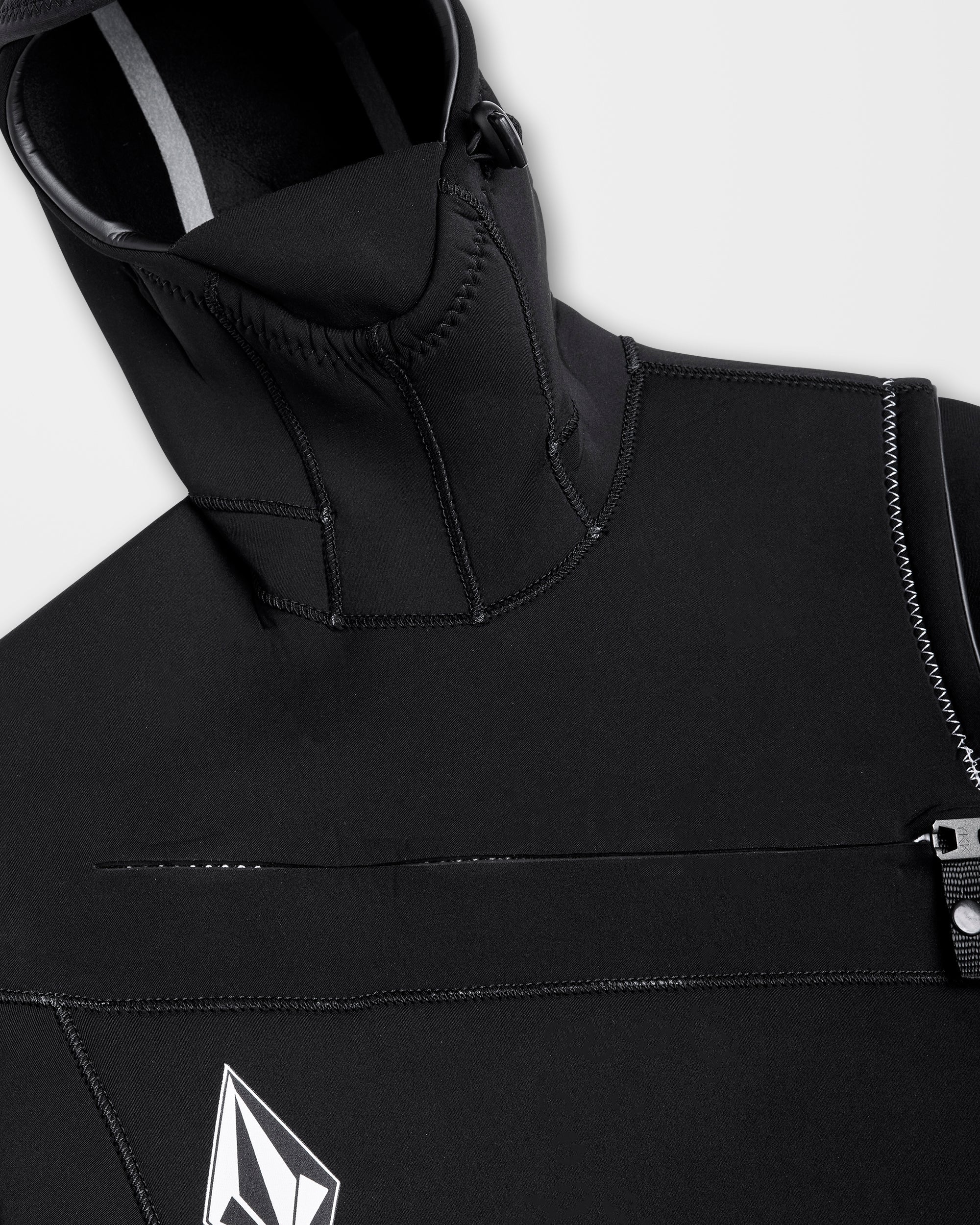 Modulator 5/4/3Mm Hooded Chest Zip Wetsuit - Black - Men - Volcom