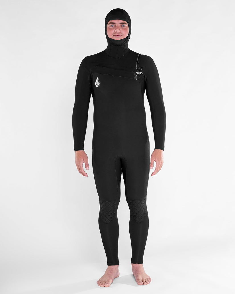 Modulator 5/4/3Mm Hooded Chest Zip Wetsuit - Black
