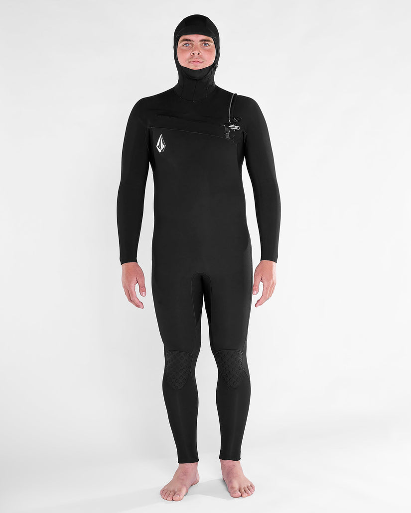 Modulator 5/4/3Mm Hooded Chest Zip Wetsuit - Black