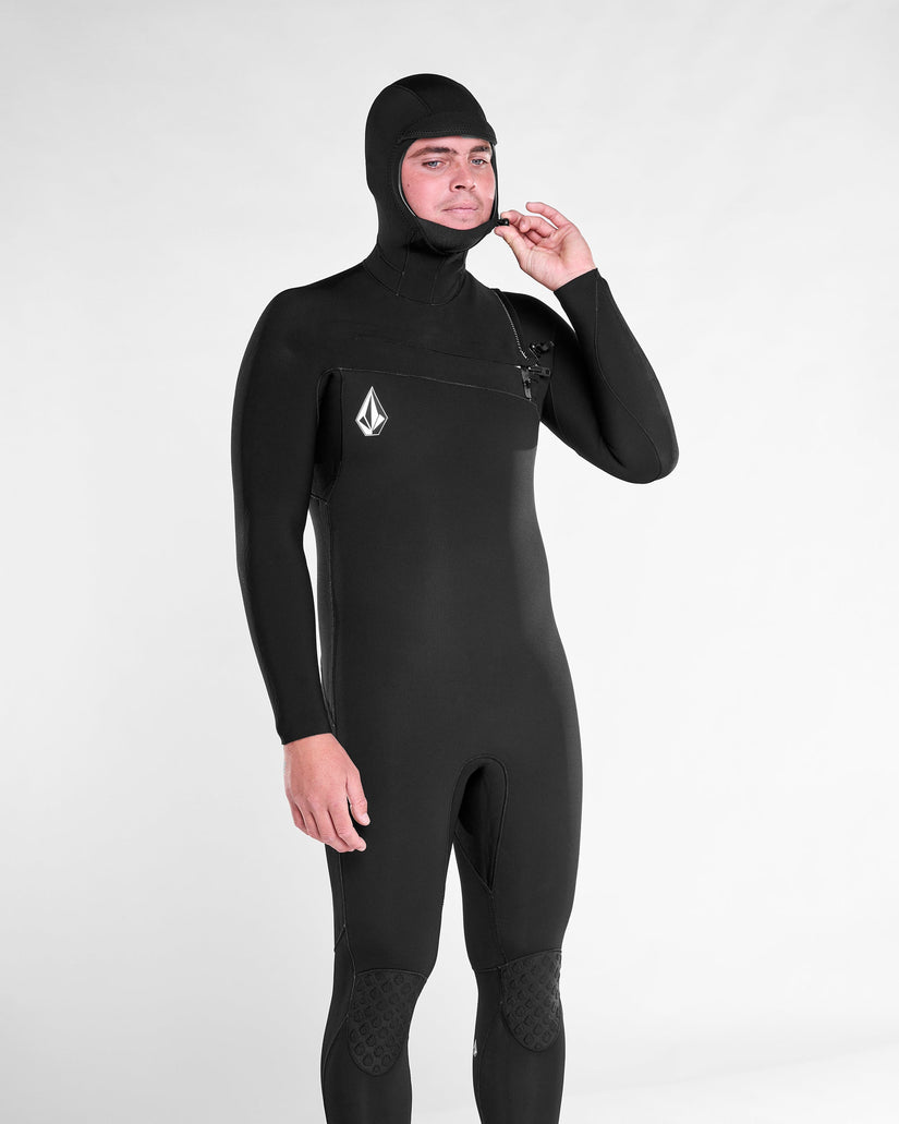 Modulator 5/4/3Mm Hooded Chest Zip Wetsuit - Black