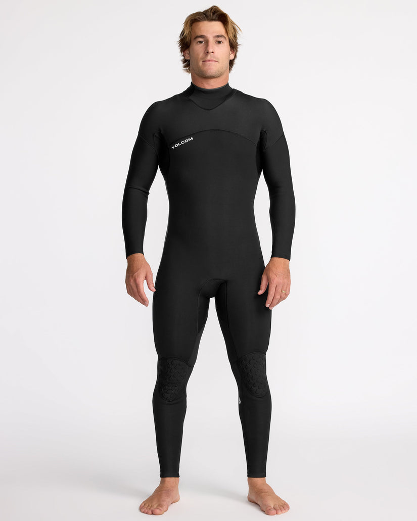 Modulator 3/2Mm Long Sleeve Back Zip Full Wetsuit - Black