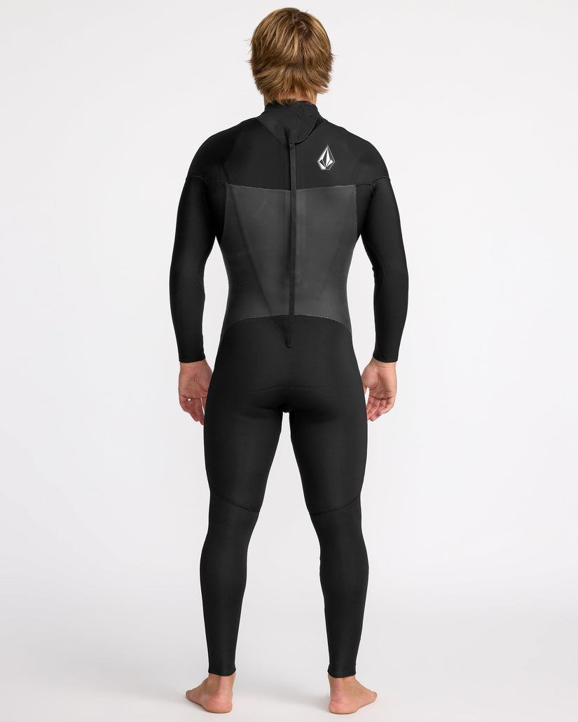 Modulator 3/2Mm Long Sleeve Back Zip Full Wetsuit - Black
