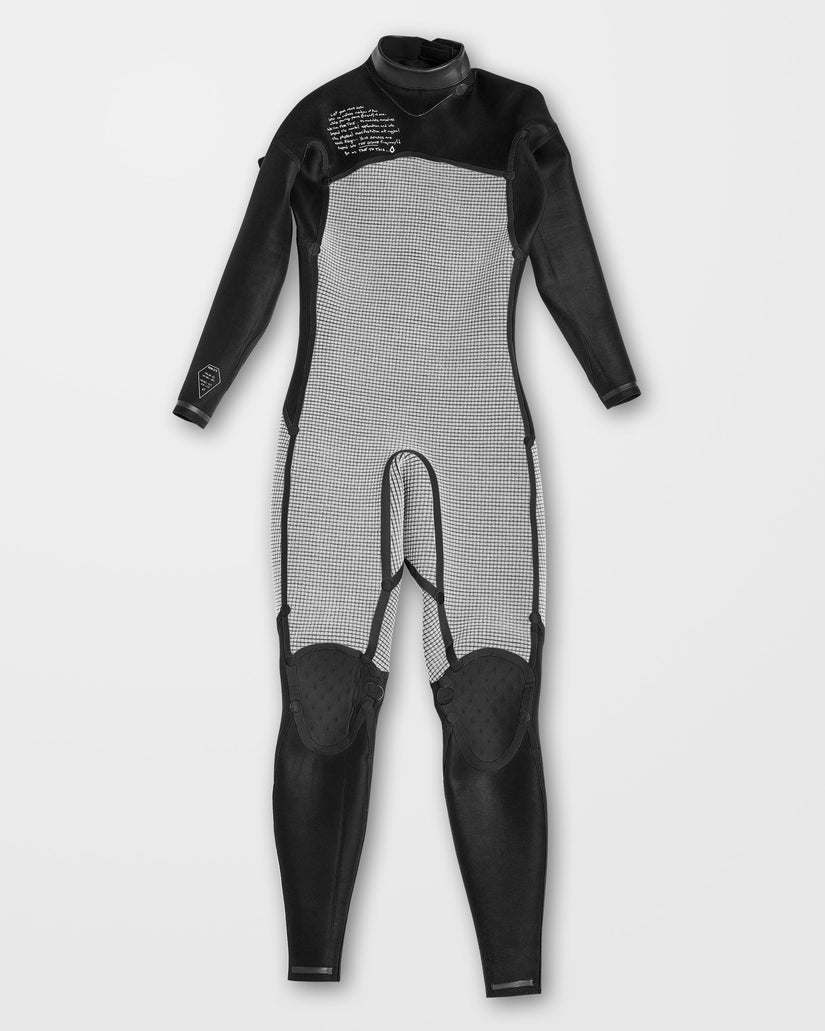 Modulator 3/2Mm Long Sleeve Back Zip Full Wetsuit - Black