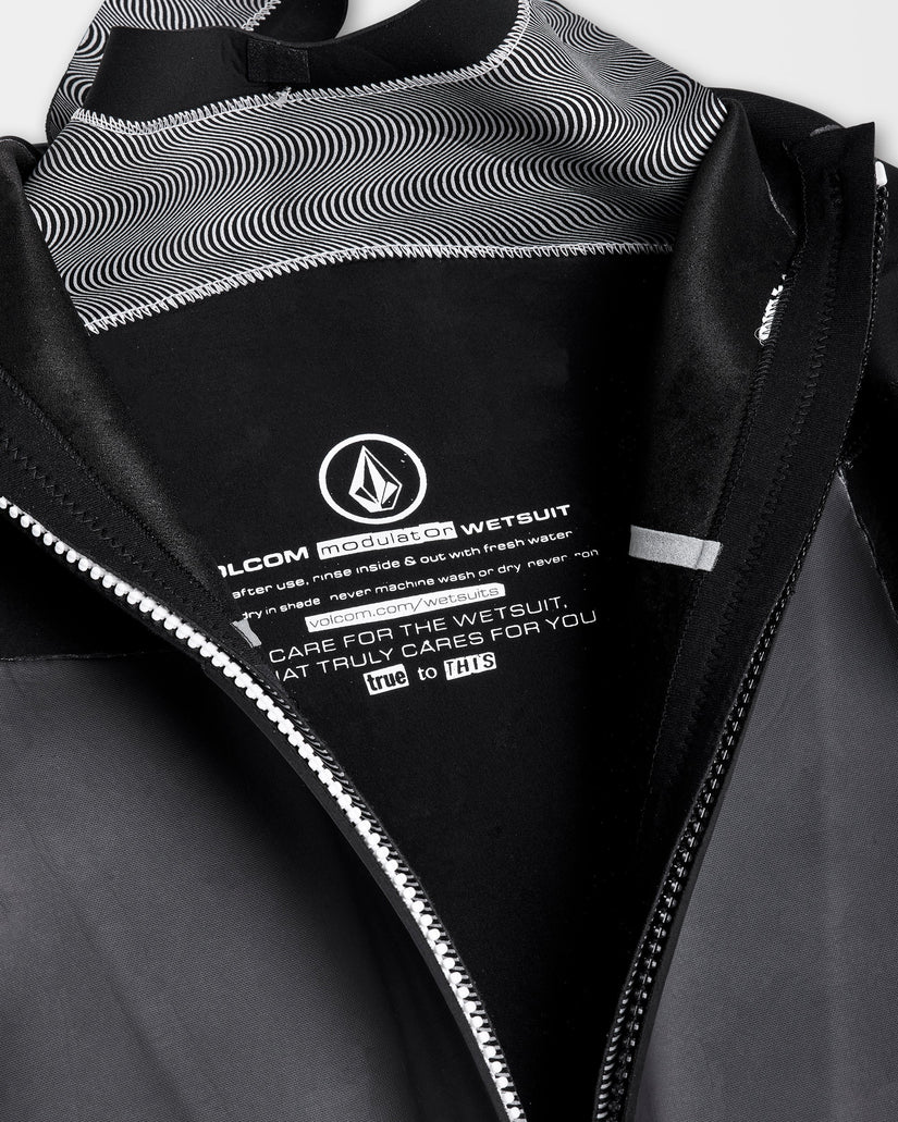 Modulator 3/2Mm Long Sleeve Back Zip Full Wetsuit - Black