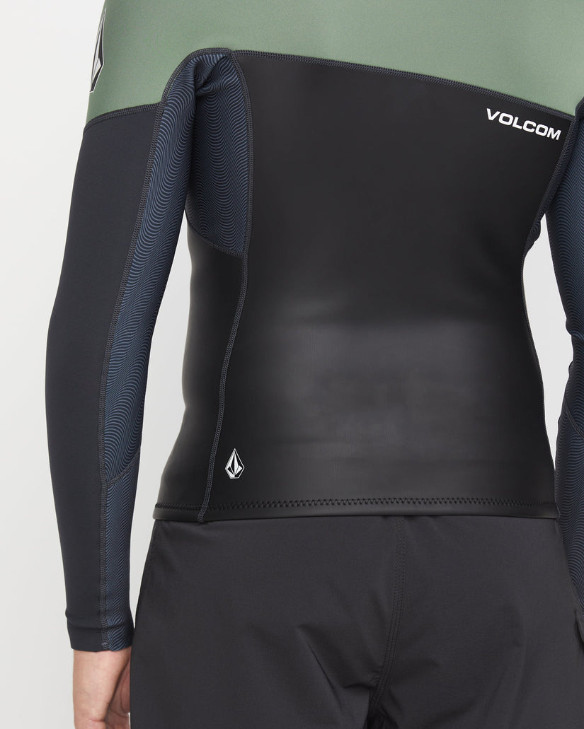 1.5Mm Front Zip Neoprene Jacket - LIGHT OLIVE