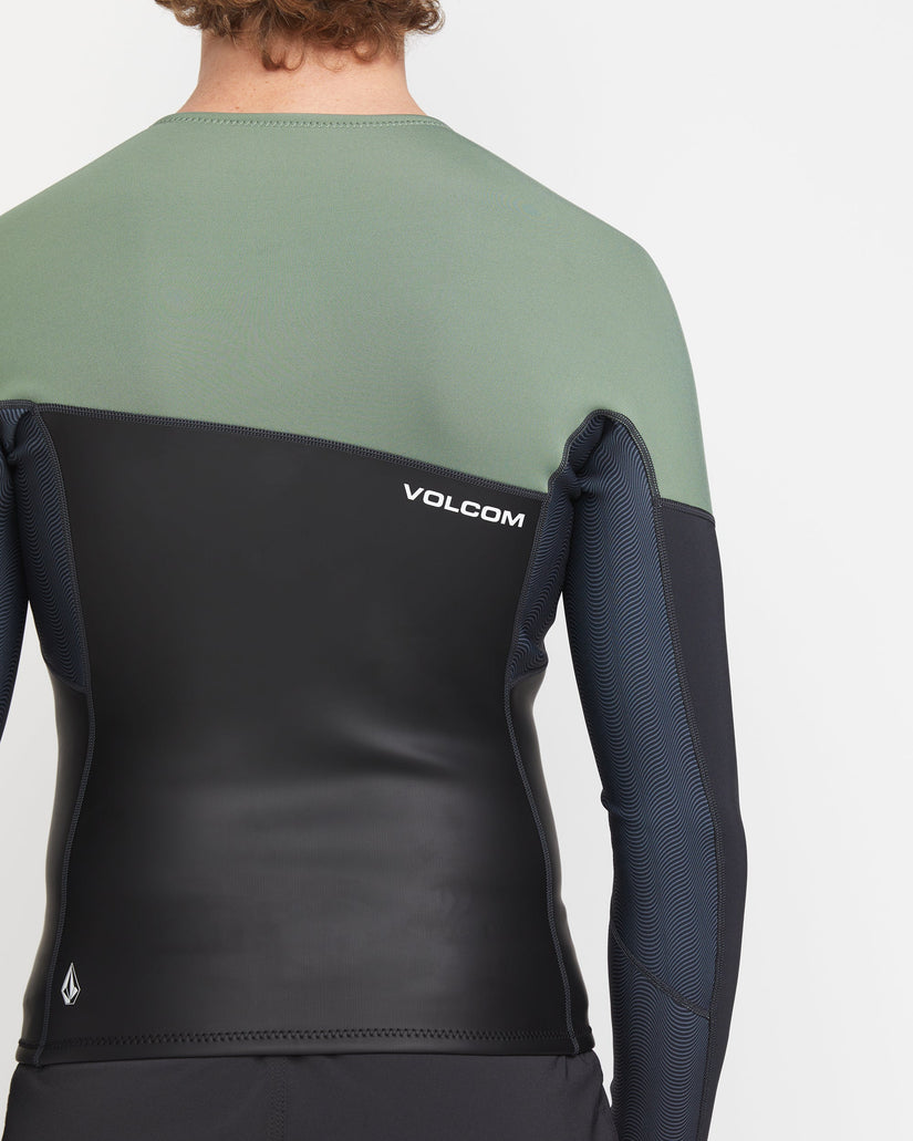 1.5Mm Front Zip Neoprene Jacket - LIGHT OLIVE