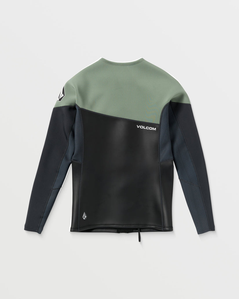 1.5Mm Front Zip Neoprene Jacket - LIGHT OLIVE