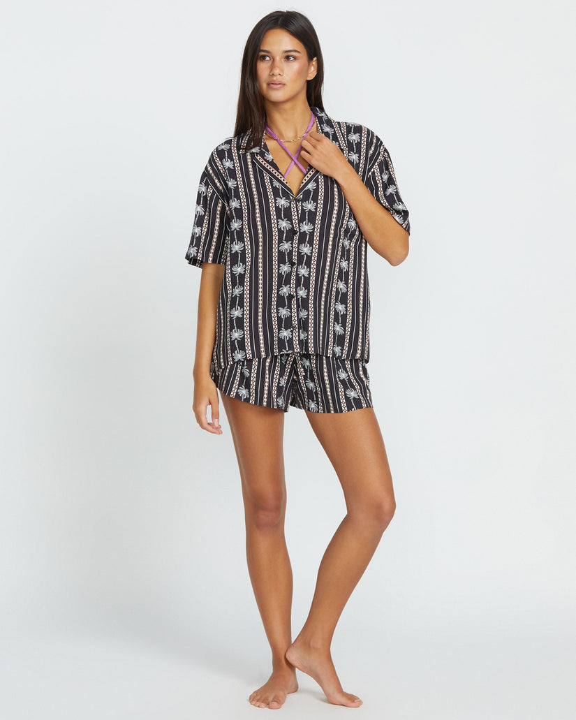 Sun Stunner Shirt - BLACK COMBO