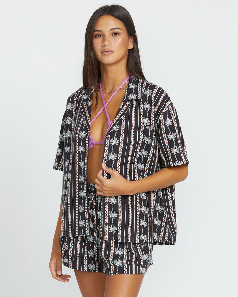 Sun Stunner Shirt - BLACK COMBO