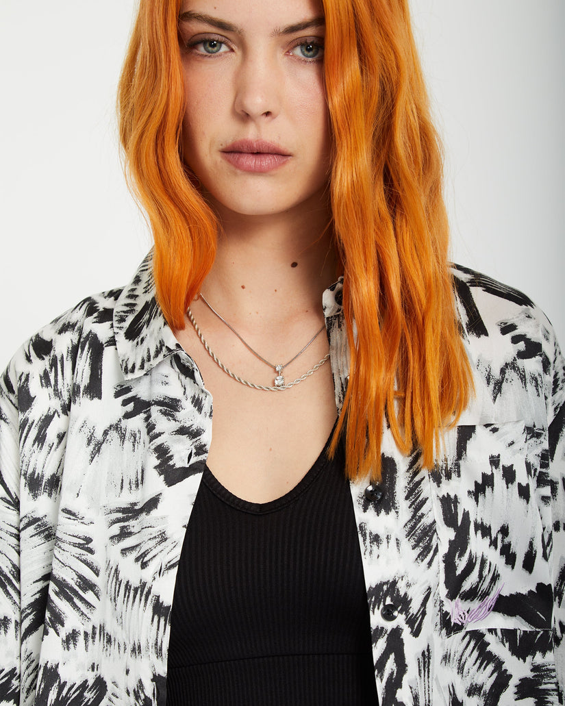 Alix Shirt - BLACK WHITE