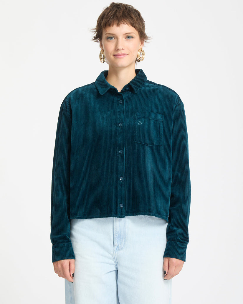 Weellow Corduroy Shirt - Emerald Green