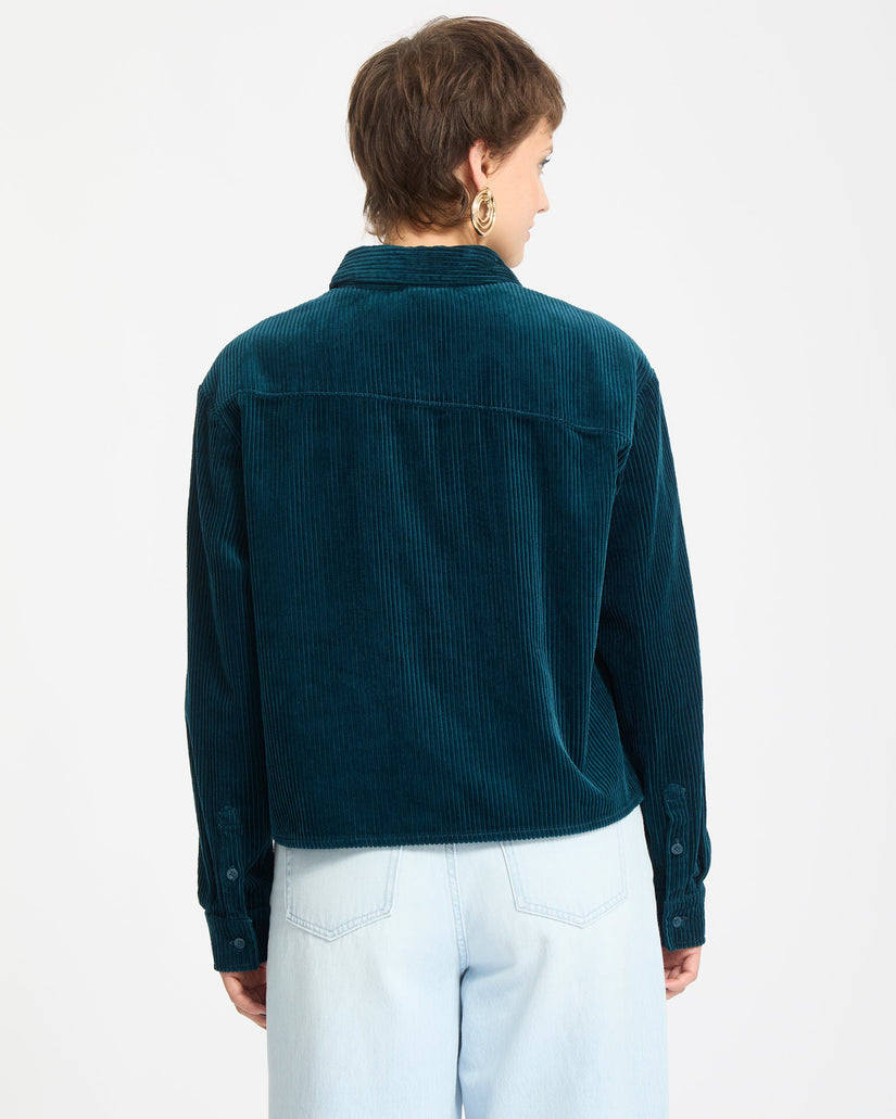 Weellow Corduroy Shirt - Emerald Green