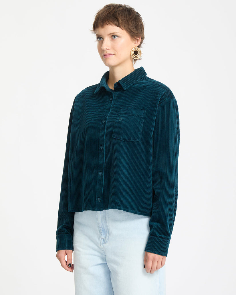Weellow Corduroy Shirt - Emerald Green