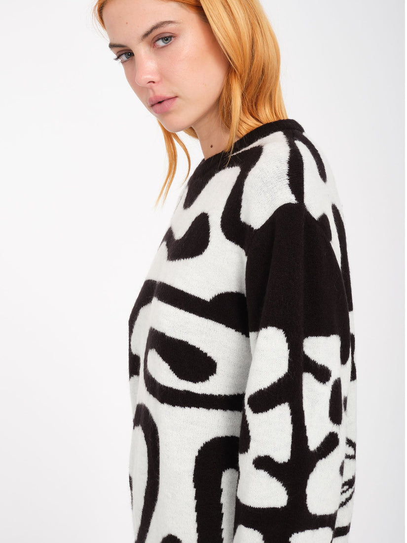 Zephyr Sweater - Black White