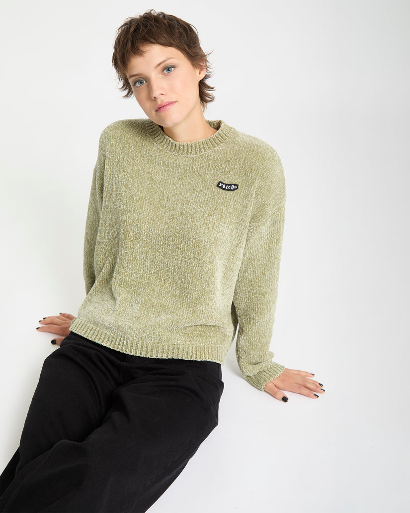 Bubble Tease Sweater - Green Tea