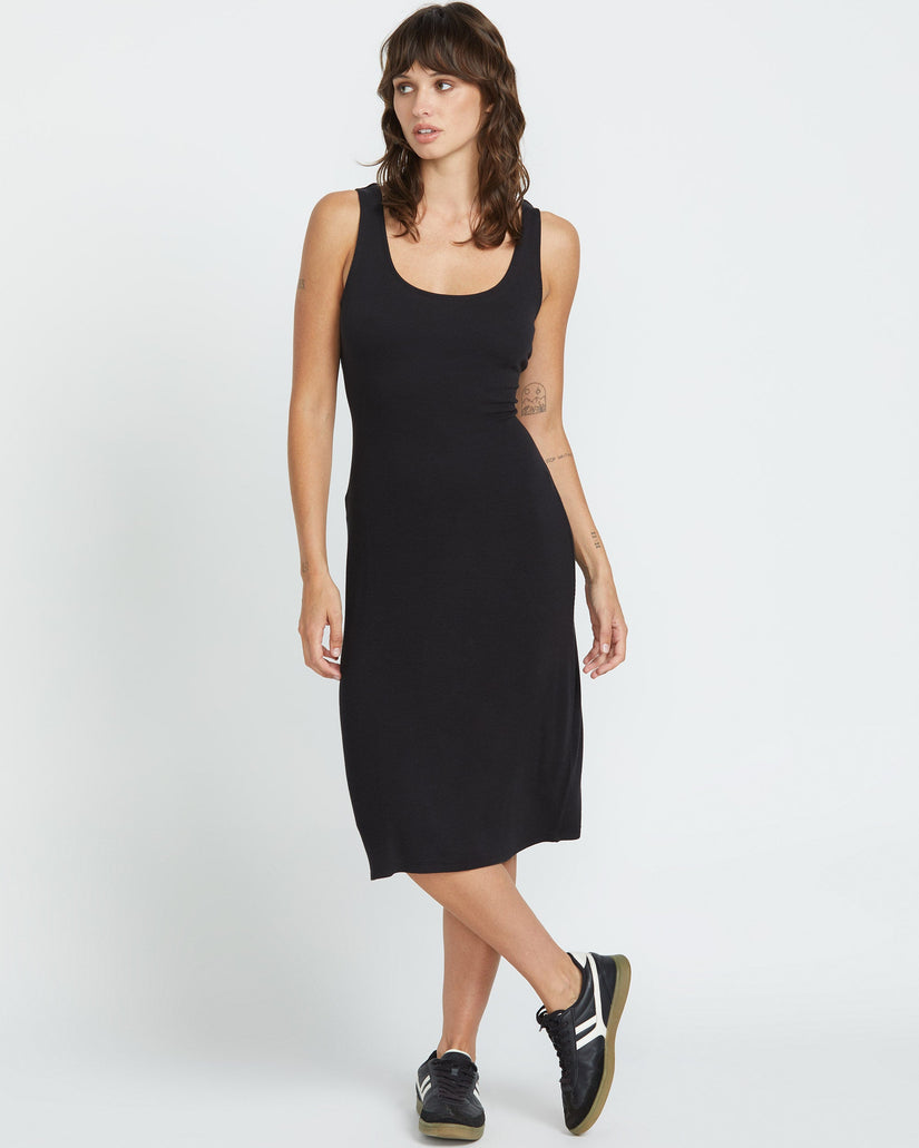 Rizzled Dress - BLACK
