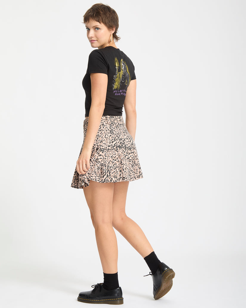 Wylding Out Skirt - Animal Print