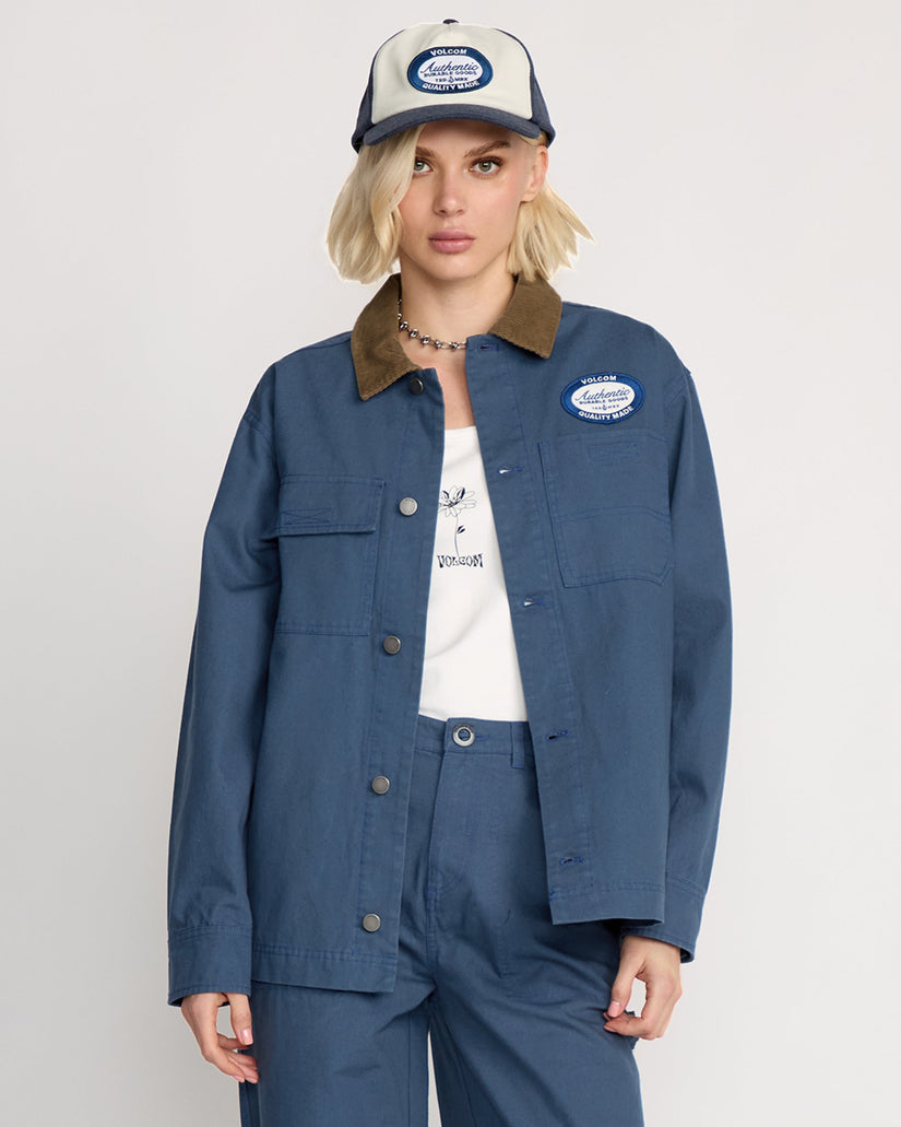 Full Cut Work Jacket - Harbor Blue