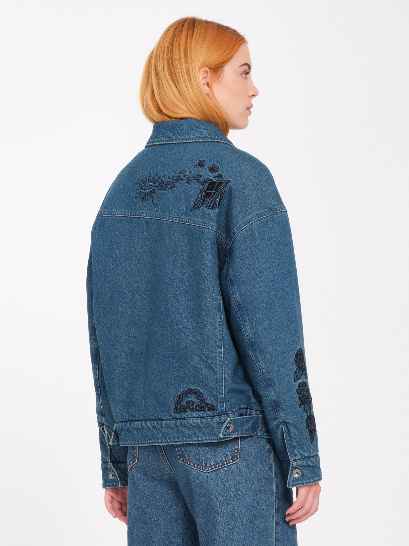 Keutchi Denim Jacket - Vintage Marbled Indigo - Women - Volcom UK